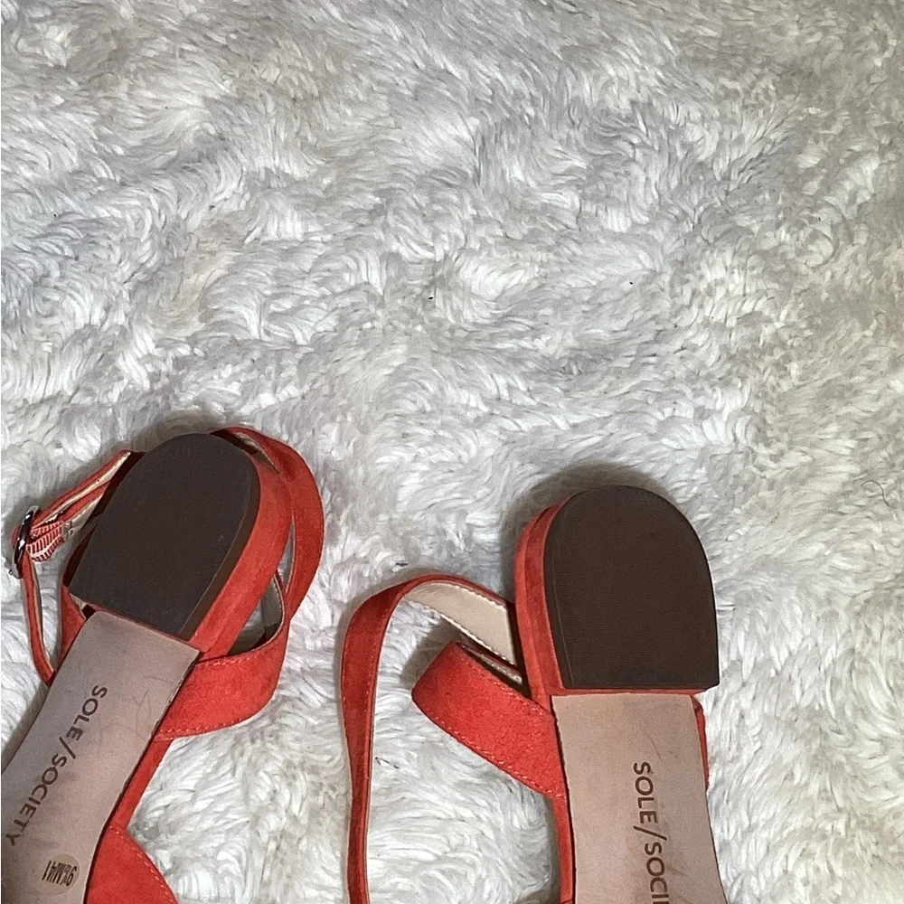 Sole Society Pearla Embellished Pointed Toe Leather Sandals size 9.5